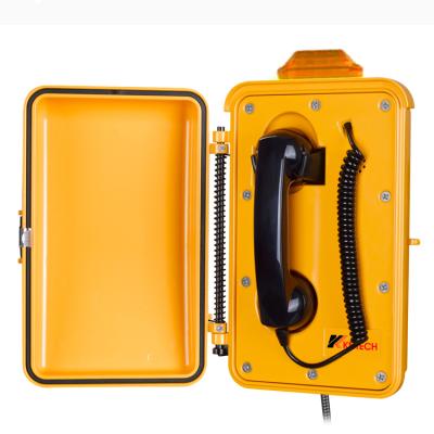 China Blue Lightweight Aluminum Alloy IP66 Weatherproof Phone Wall Mounted Telephone Stations For Tunnels for sale