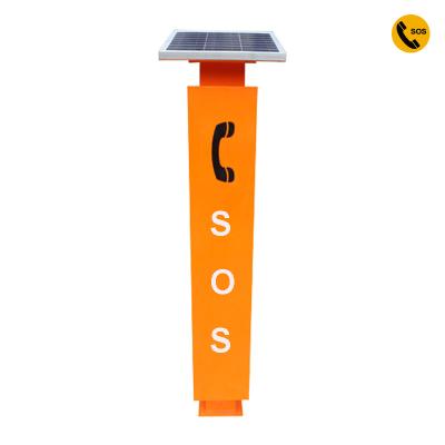 China Metal Road Telephone Booth System Solar Powered Emergency Telephone Waterproof Roadside Telephone For Expressway for sale