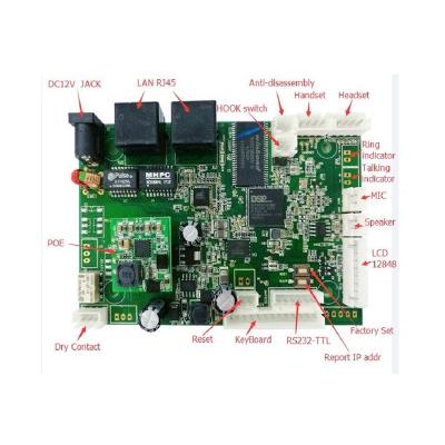 China KNTECH sip voip pcb board, sip phone pcb for emergency phone KN518 for sale