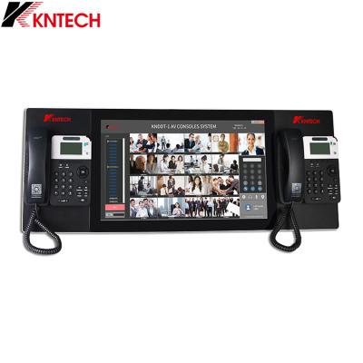 China KNTECH Audio and Video Operator Console Center for Dispatch Emergency Telephone KNDDT-1-AV21 for sale