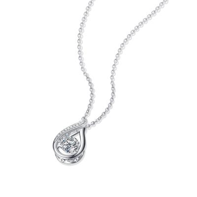 China New Designer Fashion Necklace Sterling Silver Moissanite Jewelry Low Price Genuine Environmentally Friendly for sale