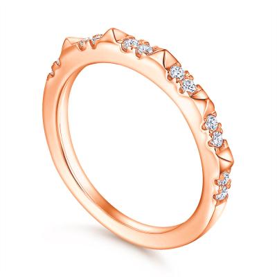 China New European and American Trendy Fashion S925 Trendy Inlaid Zircon Sterling Silver Female Ring Accessories for sale