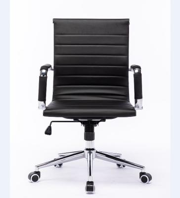 China PU Executive Swivel Office Chair Computer Manager Office Work Desk Chair Ergonomic Folding Folding Chair for sale