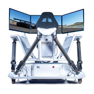 China Exciting 360 degree 6dof f1 racing simulator driving simulator with 3 screens L2360*W2100*H1900mm for sale