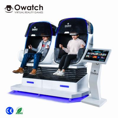 China Factory Price Best Quality Virtual Reality 2 Seats VR 9D Amusement Game 9d Cinema Simulator With 9d Glasses 216X125X203cm for sale