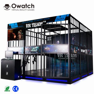 China Virtual Reality VR 350X350X250cm Multiplayer Arcade Games Shooting Range VR Cs Horror Zombie Multiplayer Games for sale