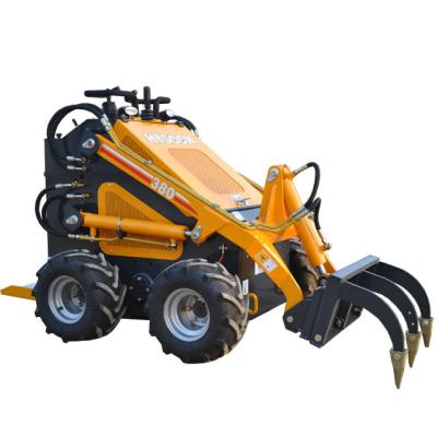 China Mini Skid Steer Loader For Sale Front Loader Safe Comfort Easy Maintenance End Pallet Fork From China Building Material Stores for sale