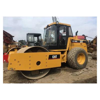 China Hotels Double Drum Ride Roller Caterpillar CS33 Used Roller At Affordable Prices for sale