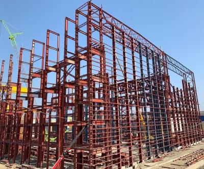 China Heavy Steel Welding Steel Service Workshop Steel Structure For Large Building for sale