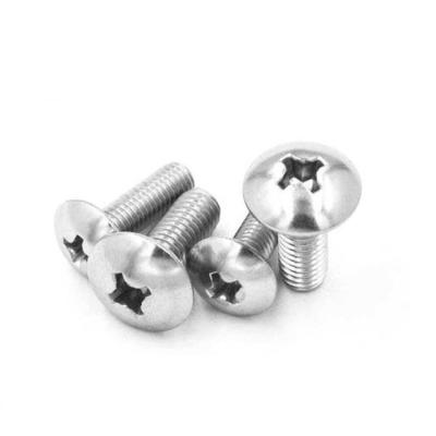 China High Reliability Steel M3 M4 M5 M6 M8 Machine Screws Large Cross Flat Head Screw for sale