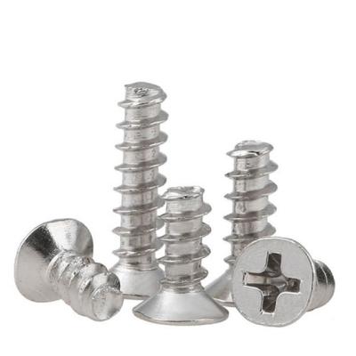 China High Reliability M2.9 Cross Countersunk Shank Flat Nut Custom Self Taping Wall Screws for sale