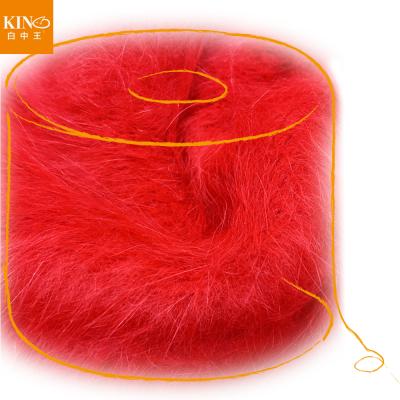 China 20% 80% angora nylon anti-pilling blended yarn 41 stock colors crochet knitting yarn and hand knitting yarn for sale