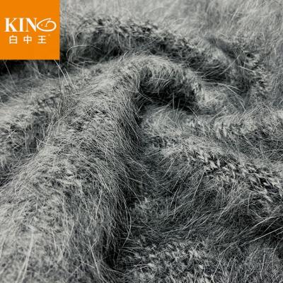 China Hand Knitting Acid Resistant Pitch Chat 80% 4/16Nm Angora Rabbit Wool 20% Wool Yarn Utility Nylon Knitting Rabbit Hair for sale