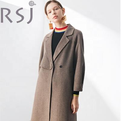 China Sustainable Women Coat Comfortable Spring&Winter&Autumn Cashmere And Double Sided Woolen Coat for sale