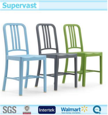 China Colorful Plastic Outdoor Patio Chairs , Modern Plastic Armless Chairs for sale