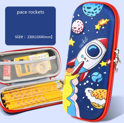 China High Quality Cardboard New Arrival For Kids Tridimensional Pattern Cardboard Style Pen Bag Pencil Case for sale
