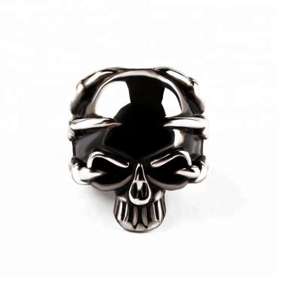 China Fashionable Stainless Steel Magic Skull Claw Dragon Daihe Key Ring Halloween Rings For Men for sale