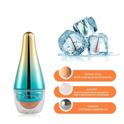 China 2022 Hot Sale Eco-friendly Wingether Amazon Portable 3 in 1 Oil Damper Roller Vacuum Massage Roller Volcanic Stone Ice Massage Ball for sale