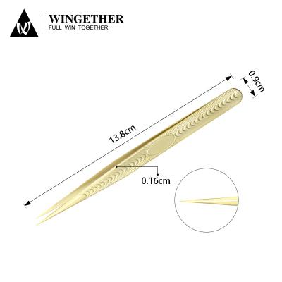 China Amazon Hot Selling Wingether Amazon Best Selling Curved Tweezers For Eyelash Extension Tweezers Wholesale Eyelash Application Tools for sale