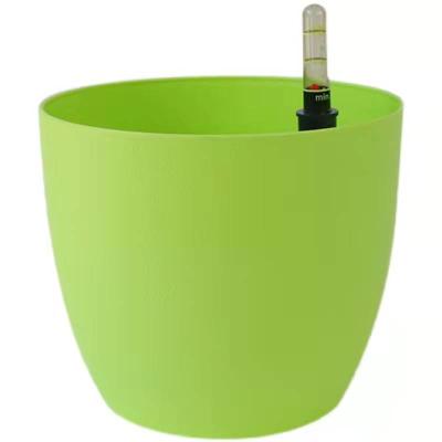 China Self Planter Flowerpot Flower Watering Absorbing Pots Creative Transparent Plastic Lazy Pot Automatic Water Porous Material for sale