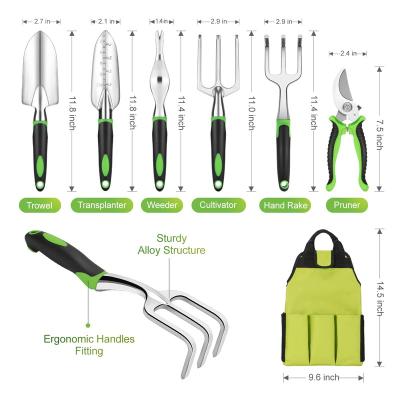 China Heavy Duty Household Gardening Tool Kit Most Popular Yellow Color Garden Tool Kit In Apron for sale