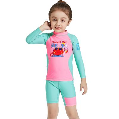 China 2019 High Quality Anti-UV Boys Girls Two Piece Swimwear UPF 50 Tankini Kids Swimwear for sale