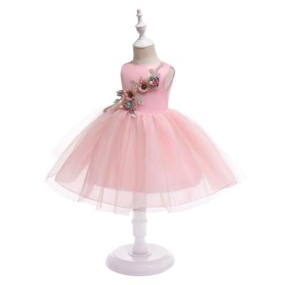 China Special Occasion Girls Dress Pink Tutu Wedding Baptism Birthday Baby Toddler Clothes 3199 for sale