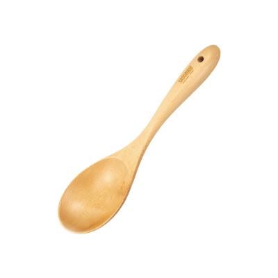 China Modern Beech Pure Handmade Soup Pocket Water Drop Shape Dish Spoon Large for sale