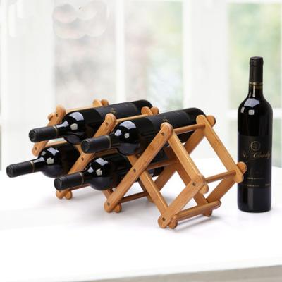 China Sustainable Top Selling Bamboo Wooden Wine Display Rack for sale