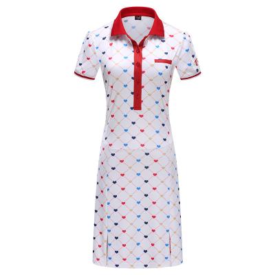 China Cool Outdoor Cloth Summer Golf Practice Golf Sports Woman Woman Dress Customized Cute Ladies Golf Clothing for sale