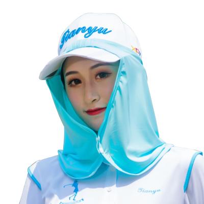 China Golf Practice Cloth Outdoor Sports Outdoor Head Use Clothing Cover Summer Sunscreen Cool Ice Silk Head Shield for sale