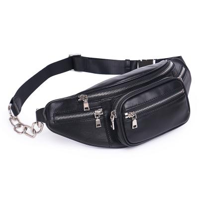 China Diagonal Leather Wool Handbags Outdoor Chain Upper Single Shoulder Sheepskin Chest Bag Europe Daily Use Diagonal Bag for sale