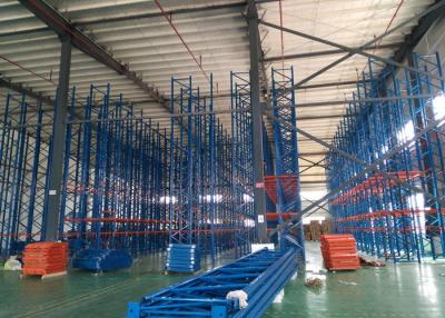 China High Height Drive In Pallet Racking System , Commercial Pallet Rack Storage Systems With Corrosion Protection for sale