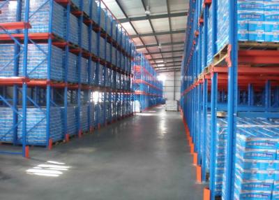 China Stackable Metal Drive In Racking High Density Storage First - In - Last - Out Principle for sale