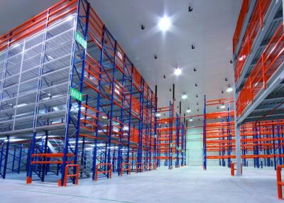 China Multi - Tiered Mezzanine Floor Racking System , High Density Adjustable Heavy Duty Metal Shelving for sale