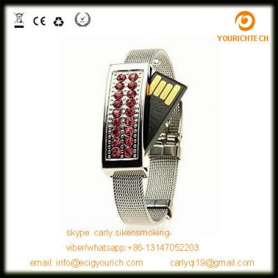 China Crystal Watch Flash Disk, Jewelry Pen Drive, Jewelry Bracelet USB for sale