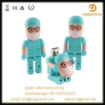 China bulk cheap plastic medical doctor shape usb flash drives for sale