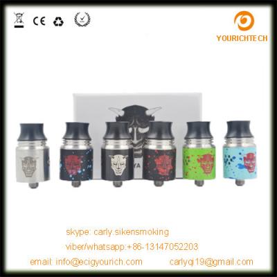 China Colorful design atomizer thread 510 hannya rda with 7 big airflow for sale