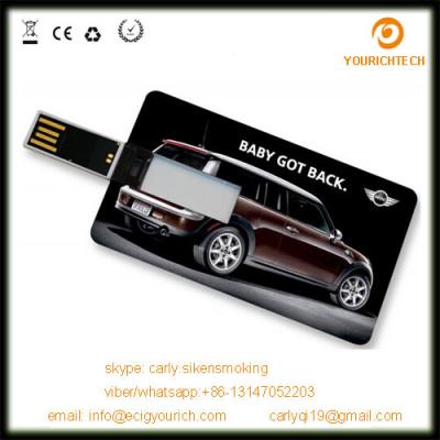 China Plastic Business Card with your own logo on both of sides usb 2.0 flash drives for sale