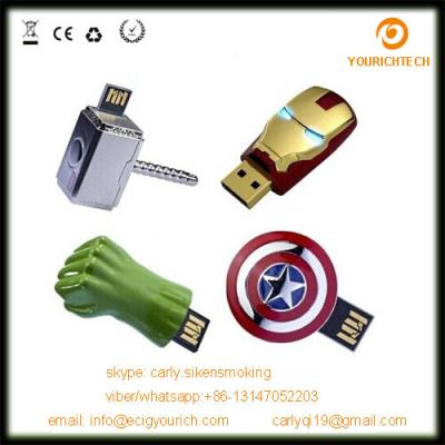 China iron man usb flash drive high speed flash for sale