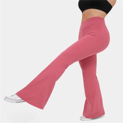 China Aconuo ODM Fitness Pants New Arrival Breathable Crossover Back Pocket Ruched Female Butt Yoga Gaiters for sale