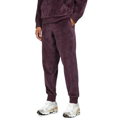 China Logo Jogging Pants Unisex Terry Breathable Custom Cotton Velor Loose Pants Track Sports Tracksuit Jogger for sale