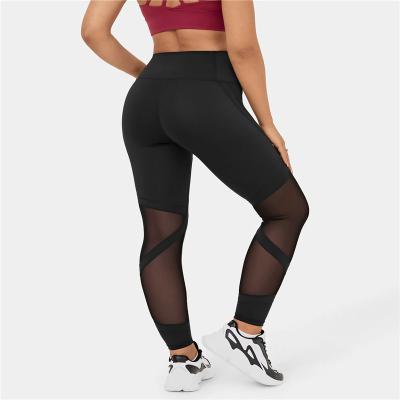 China Newest Women's Breathable Mesh Yoga Leggings With Side Pockets High Waist Gym Breathable Yoga Leggings for sale