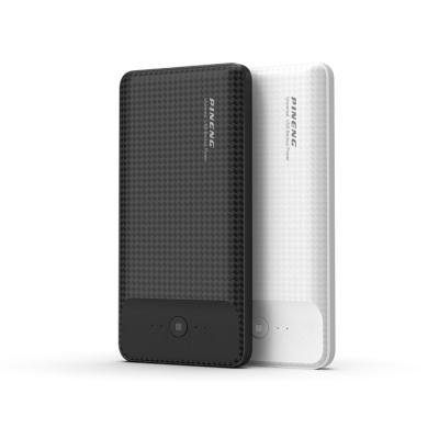 China Fast charging support PINENG design powerbank portable slim power bank 10000 mAh for sale