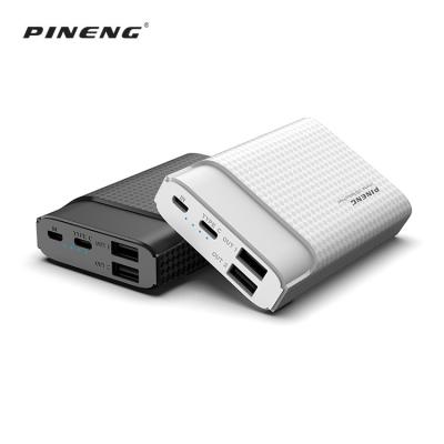 China 2 entrances & 2 Outlet Custom Universal Portable Power Bank , Mobile Power Banks With 10000mah Flashlight for sale