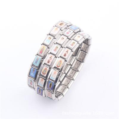 China Casual/Sporty Hot Selling Virgin Mary Stainless Steel Bracelet Elastic Bracelet for sale