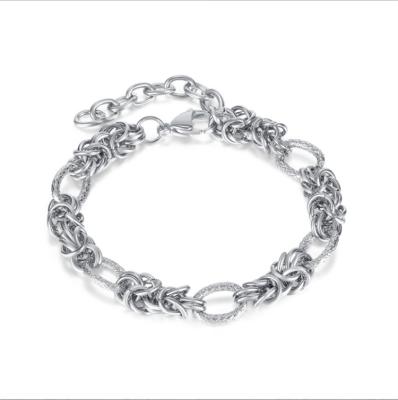 China Casual/Sporty Retro Fashion Hip Hop Street Stainless Steel Women's Bracelet for sale