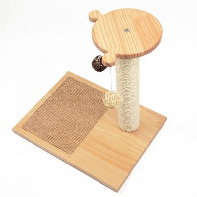 China Viable Manufacturer New Design OEM Sisal Wholesale Cat Tree Scratching Post Toys for sale