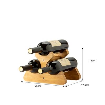 China Other Home Tomb Country Basement Party Red Wine Display Rack Shelf Bamboo Wine Rack In Wine Rack For Wine Cellar for sale