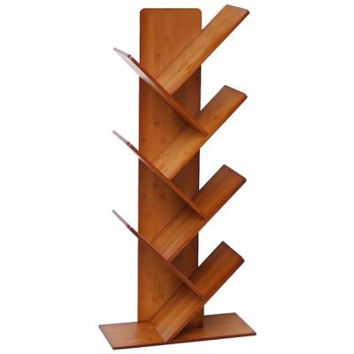 China CLASSIC Home Decor Bookshelf Bookcase Children Bookcase Luxury Tree Shaped Wooden Bamboo Display Stand for sale